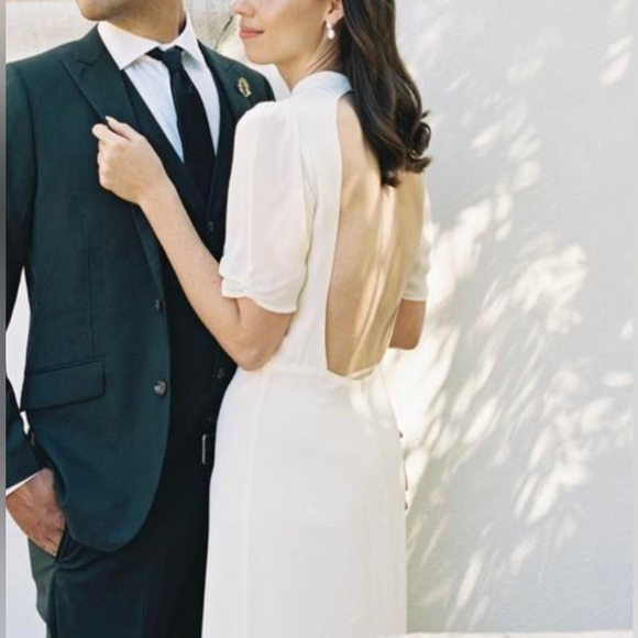 NWT Reformation Dusk Dress Ivory - Picture 3 of 16